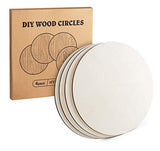 ilauke 14 Inch Wood Circles for Crafts, 4Pcs Blank Wooden Rounds Discs, 1/4 Inch Thick Wood Rounds for Crafts, Door Hangers, Wood Signs, Painting, ilauke