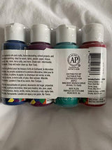 Craft Smart Acrylic Pain Value Set Cherry Cobbler, Aqua, Plum, Dark Blue Craftsmart