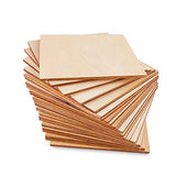 50 Pack Unfinished Wood Square Blank Pieces Natural Wooden Slices for Arts & Crafts, Painting DIY Decorations, Burning & Staining (4" Inch) Super Z Outlet