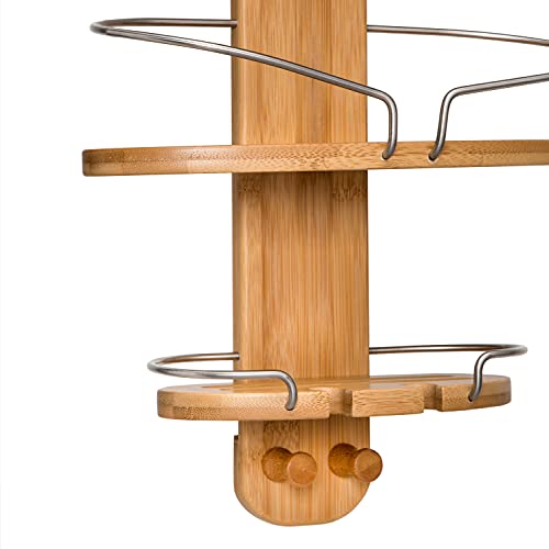 Honey-Can-Do Bamboo Hanging Shower Caddy BTH-09273 Natural Honey-Can-Do