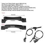 Alomejor MTB Bike 4 Piston Front Rear Hydraulic Disc Brake Mountain Bike CNC Bilateral Oil Brake Oil Pressure Caliper Hydraulic Disc Brake Assembly Alomejor