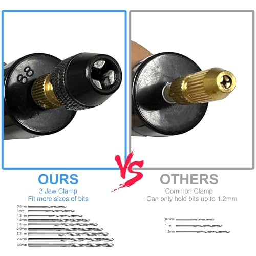 Anlan-angel Electric Resin Drill Set,Multi-Purpose Pin Vise Hand Drill with 9PCS Twist Drill Bits Sand Drills Resin Supplies for Resin,Wood,Keychain Anlan-angel