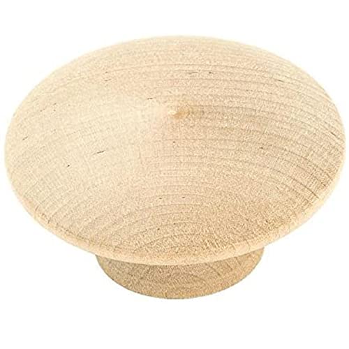 Pinehurst Crafts Unfinished Wood Drawer Pull Knobs, Perfect for Kitchen Cabinet Knobs, Furniture DIY Hardware, Dresser Drawer Pulls or Crafting, 2 Pinehurst Crafts