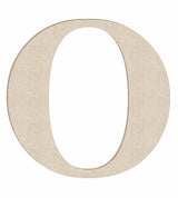 12 Inch Wooden Times Letters O Craft, Unfinished Wall Hanging Wood Alphabet Letter, Unpainted Classic Font NEXTCraft