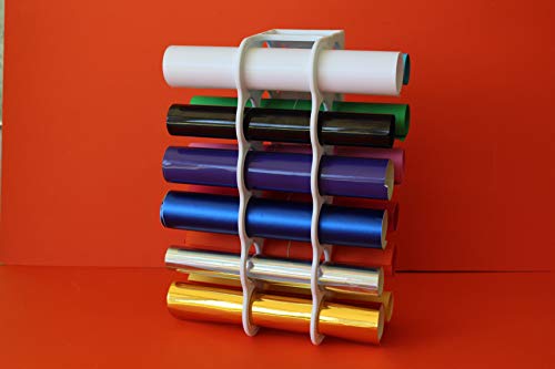 ArtBin 6864AS Vinyl Storage Rack, Stores 12 Vinyl Rolls, White ArtBin