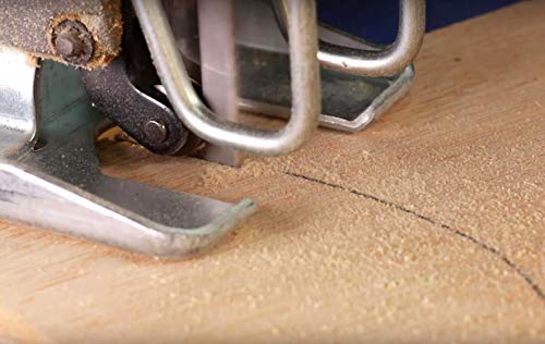 50PCS U-Shank Jigsaw Blades Set with Storage Case, Contractor Assorted HCS/HSS Jig Saw Blades for Wood, Plastic and Metal Cutting, 6T 8T 10T 12T 20T MRCGTCE