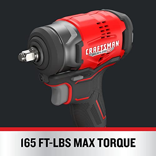 Craftsman V20 RP Cordless Impact Wrench, 3/8 inch Drive, Bare Tool Only (CMCF911B) Craftsman