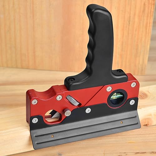 TIASOU Wood Planers for Woodworking, Chamfer Plane Woodworking Edge Corner Flattening Tool with Auxiliary Locator and Handles, Hand Chamfering Planer Tiasou