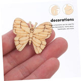 Yardenfun 100pcs Christmas Wood Chips Unfinished Wood Slice Paintable Christmas Ornaments Holiday Tree Decoration Birthday Decoration for Girl DIY Yardenfun