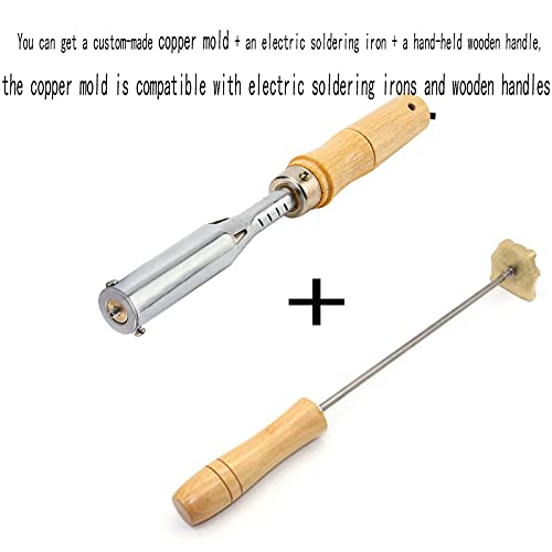 Custom Electric Wood Branding Iron for Woodworkers - Perfect Personalised Gift for Father's Day, 350W (1.5"x1.5") Arokimi