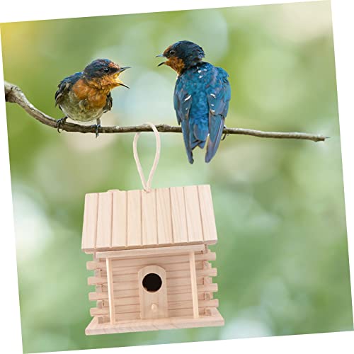 VOSAREA 2pcs Birdcage Birds Hut Bed Artificial Bird Craft Bird House Bird Sleeping Bed Wild Bird House Bird Home Birdhouse Outside Birds Cages VOSAREA