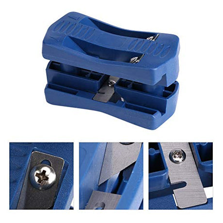 CHICIRIS Banding Trimmer, Wood Banding Machine, 2 Edges PVC Manual Tail Trimming, Bander Trimmer with Carbon Steel Blades, Woodworking Tool for Panel CHICIRIS