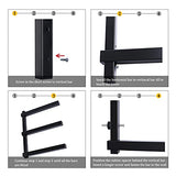 CLEAR STYLE Lumber Storage Rack and Wood Organizer Heavy Duty Metal Rack with 3-Level Wall Mount Levels up to 360LBS Perfect for Garage Storage 1 CLEAR STYLE