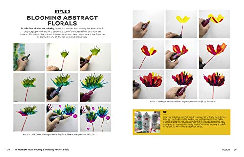 The Ultimate Fluid Pouring & Painting Project Book: Inspiration and Techniques for using Alcohol Inks, Acrylics, Resin, and more; Create colorful ... Quarry Books