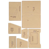 Wallet Making Template Clear Acrylic Template Leather Passport Bag Card Holder Making Stencil Kit for DIY Leather Craft Tool GLOGLOW
