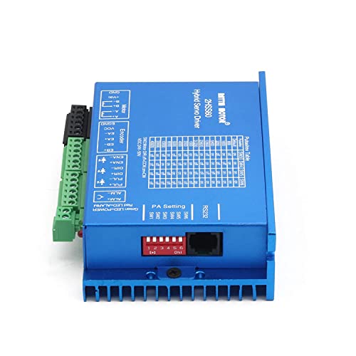 CNCTOPBAOS Nema24 3N.m Closed Loop Stepper Motor 88mm 5A,2HSS60 Hybrid Motor Driver 24-50V DC,60x60x88mm 3NM Closed-Loop Servo Motor CNC Controller RATTMMOTOR