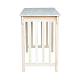 International Concepts Counter Height Mission Table, 24 by 48-Inch, Unfinished IC International Concepts
