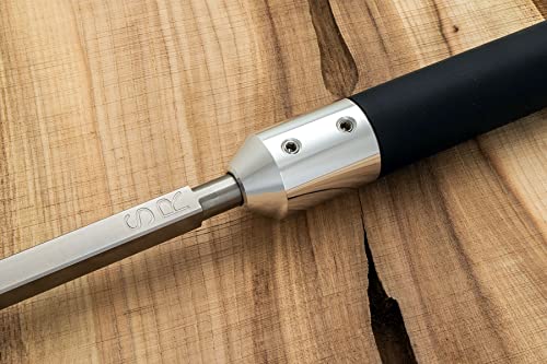 Simple Woodturning Tools Carbide Lathe Turning Tool Set of 3 Full Size with 17" Foam Grip Handles, USA Made Simple Woodturning Tools