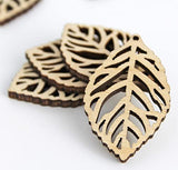 ALL SIZES BULK (12pc to 100pc) Unfinished Wood Wooden Laser Cutout Leaf Leaves Dangle Earring Jewelry Blanks Shape Crafts Made in Texas Texan Wood Crafts