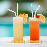 26 Pack Unfinished Wood Coasters, 4 Inch Square Blank Wooden Coasters Crafts Coasters with Non-Slip Silicon Dots for DIY Architectural Models Drawing Aweyka