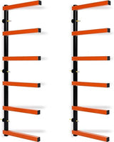 ECOTRIC 6 Levels Shelf Lumber Rack Lumber Storage Rack Lumber Organizer Wood Organizer Steel Wall Mounted Max 600 Lb (1 Pack) ECOTRIC