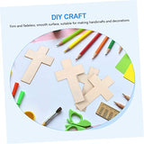VILLCASE 60 pcs Easter Cross Wood Crafts Wooden Crafts Wood Tools Jesus Decor Unfinished Wood Cutout Cross Wood Cutouts Wood Cross Cutouts Cross VILLCASE