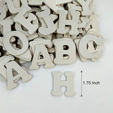 Kang&Chang Wooden Letters,Wooden Alphabet Letters,Unfinished Wood Letters for Crafts,DIY,Decoration,1.75 Inch,114 pcs Kang&Chang