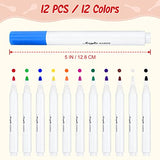 Morcheiong 12Pcs DIY Mini Wooden Maracas for Kids with 12Pcs Acrylic Paint Pens Morcheiong