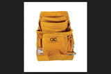Custom LeatherCraft PK533X 10-Pocket Carpenter's Nail and Tool Bag with Web Belt Custom Leathercraft