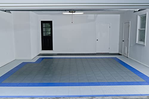 Speedway Garage Floor Diamond Tile, 12 x 12-Inch, Black, 50-Piece Set Speedway