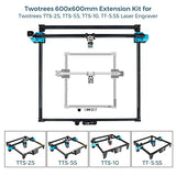 Twotrees Laser Engraver Y-axis Extension Kit, Quick Assembly Laser Engraver Carving Area Expansion Kit with Full Accessories for TTS-25/TTS-55, Twotrees