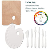 VISWIN All-in-One Artist Painting Set, 147 Pcs Professional Painting Kit with French Easel, 96 Oil, Watercolor & Acrylic Paint Set, Canvas, VISWIN