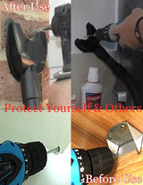 Hand-Free Dust Collector Upgraded Hole Saw Dust Extraction Tool Vacuum Attachment Dust Collector HiYi Powerful Cyclone Vacuum Dust Cleaner Dust Quick HiYi