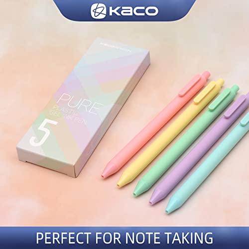 Kaco 20 Color Ink Retractable Gel Pens 0.5mm Fine Point, 20 Pieces (20 Multicolor-Version1) - WoodArtSupply