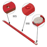 KETIPED Aluminium Alloy 450mm Miter Bar Clamping Tool Slider Table Saw Gauge Rod T-Slot Track Bar Rail for Router Tables and KETIPED