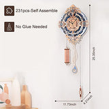 ROKR 3D Wooden Puzzles for Adults Mechanical Clock Kits-Romantic Notes Clock, DIY Clock Model Kits Brain Teaser Puzzles, DIY Crafts/Hobbies/Gifts ROKR