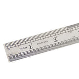 15cm 6 Inch Stainless Steel Straight Ruler Precision Double Sided Drafting Metal Rulers for Measuring Tool Generic