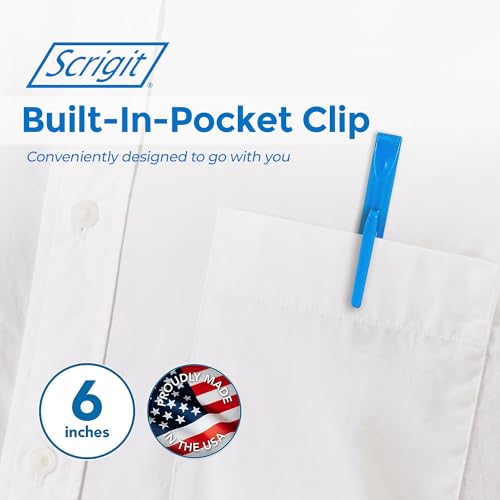 Scrigit Scraper Wide Blade No-Scratch Plastic Scraper Tool, 3 Pack - The Handy Multi-Use Scraping Tool for Removing Food, Labels, Stickers, Paint, Scrigit