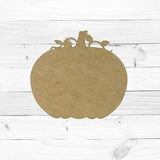 Fall Pumpkin with Curly Vines, Fall Shape, MDF Wooden Craft, Unfinished Craft, Build-A-Cross Build-A-Cross