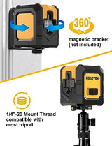 Nikotek Laser Level Self-Leveling Green Beam Horizontal and Vertical Cross-Line Laser for Home Decoration Carrying Pouch, Battery Included Nikotek