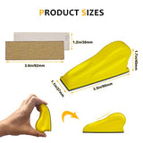 Micro Sander Kit, 80 Sheets Detail Handle Sanding Tools with Sandpaper 60 to 600 Grit for DIY Crafts Wood Tight Narrow Spaces Polishing (80pcs) Rockhouse