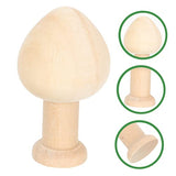 Gogogmee 20 pcs Easter Wooden Plain Wood Trees Miniature Wood Trees DIY Unfinished peg People Unfinished Wood Miniature Trees Wooden pegs for Crafts Gogogmee