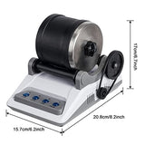 Rock Tumbler Kit, Professional Tumbling Stone Polisher with Button 7 Day Polishing Timer, Rock Polisher with Rough Gemstones, 4 Polishing Grits, Carseatty