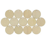 CleverDelights 1 Inch Wood Circles - 25 Pack - 1/16" Thick - 1" Round Unfinished Craft Pieces CleverDelights