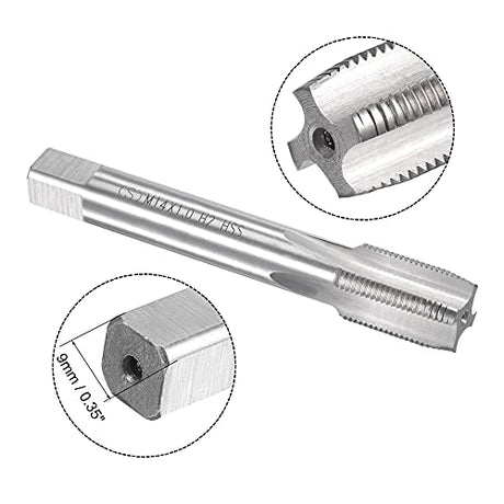 uxcell M14 x 1mm Metric Tap and Die Set, Machine Thread Screw Tap with Round Threading Die, Tap & Die Kit for Nut Screw Bolt Thread Repair uxcell