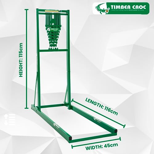 Logging Saw Horse | Steel Log Holder for Cutting Wood | Log Cutting Stand | Chainsaw Trestle | Lifting Capacity +200kg Timber Croc Timber Croc