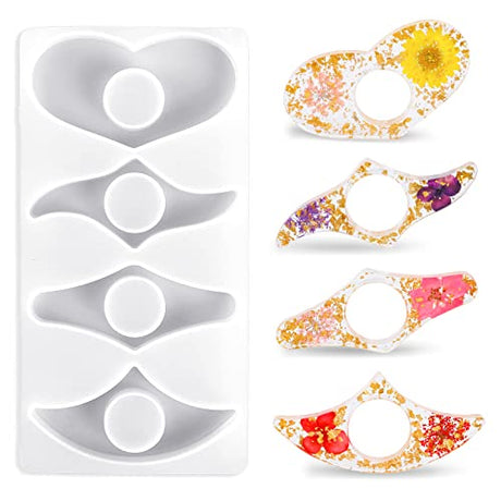Silicone Resin Mold for Thumb Book Page Holder,Reusable Bookmark Mold Handmade Thumb Bookmark Casting Mold Silicone Mould for DIY Reading Accessory Sliverdew