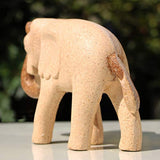 EXCEART Painting Wooden Elephant Figurine Unfinished Wood Elephant Toy Paintable Animal Crafts Developmental Toy DIY Arts Crafts Supplies for Kids EXCEART