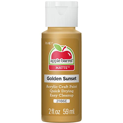 Apple Barrel Acrylic Paint in Assorted Colors (2 Ounce), Golden Sunset Apple Barrel