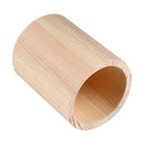 HEALLILY 2 Pcs Unfinished Wood Pen Pencil Holder Container Stationery Case Office Desktop Organizer Storage Case Stationery Storage Box for School HEALLILY